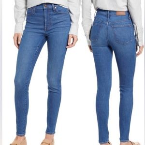 Madewell 11” high rise skinny crop size 23